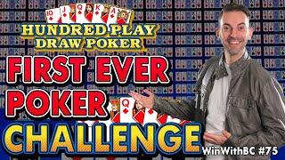 First Poker Challenge EVER!  $60/Deal on 100 Hand Poker
