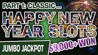 Part 1: Almost $9K WON on Classic HAPPY NEW YEAR Slots!  45 Cleopatra Free Spins & More