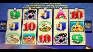 LOTS OF SLOT MACHINE BONUSES & BIG WINS  WHALES OF CASH  RED QUEEN  LIGHTNING LINK  CAN CAN