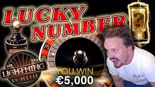Winning €5000 on Lightning Roulette!