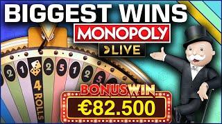 Top 5 BIGGEST WINS on MONOPOLY Live
