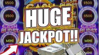 I FINALLY GOT LUCKY!  Max Betting Cash Burst Wins a Mega Jackpot Bonus!