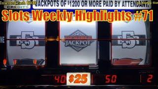 Slots Weekly Highlights #71 For you who are busyUnpublished video- High Limit Quick Hit Max Bet $50