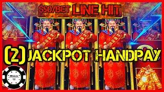 ️HIGH LIMIT Lightning Link Happy Lantern (2) HANDPAY JACKPOTS  ️$50 BONUS ROUND Slot Machine