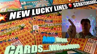 New Scratchcards"LUCKY LINES"..& £250,000 Blue..BLAZIN'7s.Bangers & Cash