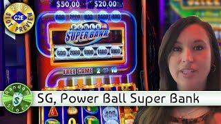 Power Ball Super Bank slot machine preview, Scientific Games, G2E 2019 (#G2E2019)