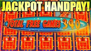 JACKPOT HANDPAY! 340 FREE GAMES!! OH BOY! ELECTRIFYING RICHES Slot Machine (KONAMI GAMING)