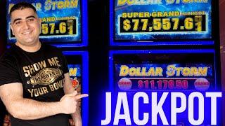 High Limit Dollar Storm Slot HANDPAY JACKPOT | Live Slot Play At Casino | SE-3 | EP-1