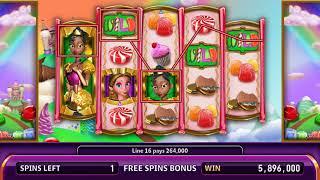 SUGAR PALACE Video Slot Machine with a CANDY THRONE FREE SPIN BONUS