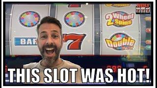 DOUBLE WHEEL SPINS SLOT WAS HOT at the TACHI PALACE CASINO!