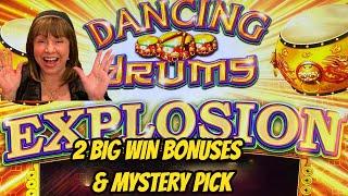 BIG WIN BONUSES-MYSTERY PICKS- DANCING DRUMS EXPLOSION!