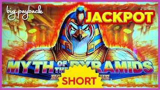 JACKPOT HANDPAY! Myth of the Pyramids Horus Fortune Slot! #Shorts
