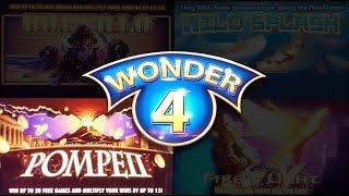 Wonder 4 Pompeii  - Great Line Hit and Nice Free Spins Bonus