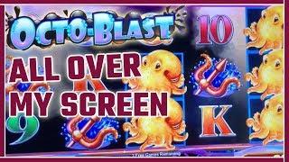 Octo BLASTS all over  my Screen!  Slot Machine Pokies w Brian Christopher