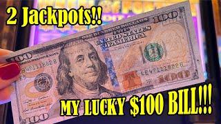 $100 Wheel of Fortune! Saved by Greg's LUCKY $100 Bill! Awesome Jackpot!!!  plus Top Dollar!