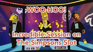 WOO-HOO!  Incredible Session on The Simpsons Slot