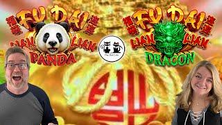 PLAYING FU DAI LIAN LIAN PANDA AND DRAGON! GOT THE BONUS IN THE BONUS! WHICH ONE IS YOUR FAVORITE??