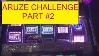 ARUZE $300 CHALLENGE PART #2 VS ALBERT SLOT AND SLOT TRAVELER!