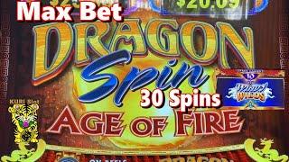 THIS DRAGONS LOVES ME ??DRAGON SPIN AGE OF FIRE Slot (SG) MAX BET 30 SPINS !MAX 30 #18