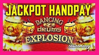 JACKPOT HANDPAY! - WHAT? NO WAY!!! - DANCING DRUMS EXPLOSION! - (Casinomannj) - Slot Machine Bonus