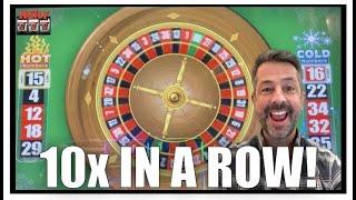 I won 10 TIMES IN A ROW playing roulette! I gotta try that more often!