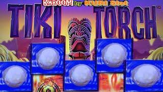 BOOM BOOM KABOOM !!TIKI TORCH Slot (Aristocrat) $3.00 Bet Slot Play$175 Slot Free Play 栗スロ