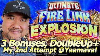 Ultimate Fire Link Explosion Slot 2nd Attempt - Nice Double-Up Session at Yaamava!