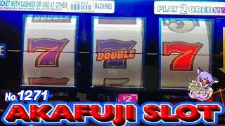 Old School SlotsDouble Red White Blue Slot, Wild Double Lucky Strike@ PALMS Vegas 赤富士スロット ラスベガス ①