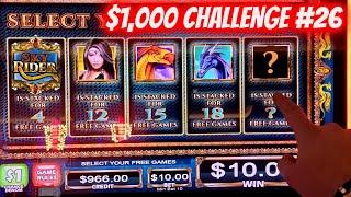 Bonus On SKY RYDER Slot Machine ! $1,000 Challenge To Beat The Casino | EP-26