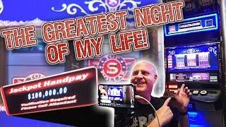 My BEST NIGHT EVER In Vegas! 100K INSANE JACKPOT! Rewind Slot Play | The Big Jackpot