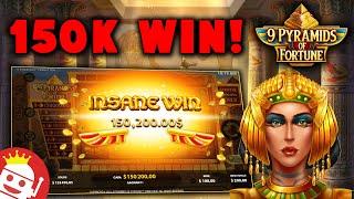 9 PYRAMIDS OF FORTUNE  $150,000 JACKPOT TRIGGERED!