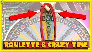 Live Roulette, Lightning Roulette & Crazy Time!!