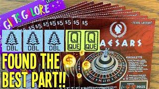 BEST PART OF PACK!  **NEW TICKETS** 25X Gifts Galore + 10X Caesars  TEXAS Lottery Scratch Offs