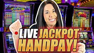 LIVE JACKPOT HANDPAY  WATCH IT AS IT HAPPENS !!