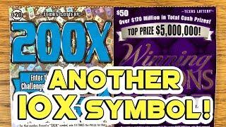 ANOTHER 10X!! $50 Winning Millions + $20 200X  TEXAS LOTTERY Scratch Offs
