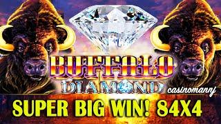 BUFFALO DIAMOND 84 FREE GAMES X 4 SUPER BIG WIN!