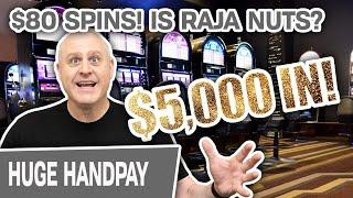 $80 SPINS with $5,000 IN  HANDPAY INCOMING! Don’t Miss It…