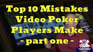 Top 10 Mistakes Video Poker Players Make with Mike "Wizard of Odds" Shackleford - part one