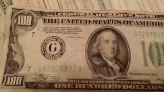 USA Paper Money Cash Currency COLLECTION of old BILLS $1 $2 $5 $10 $20 $50 $100 VLOG Video