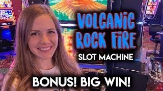 BIG WIN! Volcanic Rock Fire! BONUS! Tons of Features!