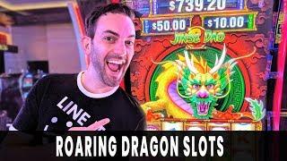 Roaring Dragon Slots ‍‍ ACCIDENTAL BONUS!  First Spin WIN!
