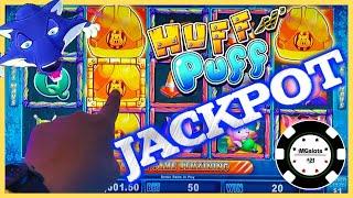 HIGH LIMIT Lock It Link Huff N' Puff JACKPOT HANDPAY $50 BONUS ROUND Slot Machine Casino