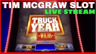 LIVE STREAM - First Look at Tim McGraw Slot Mahine!  Live Chat with Brian Christopher!