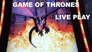 Game of Thrones Live Play with Dracarus Dragon feature slot machine