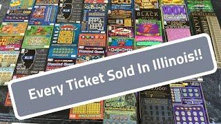 Every instant lottery ticket sold in Illinois...almost. 5 Stores, 54 tickets, $394 dollars