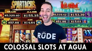 NEW Colossal Slots  Spartacus vs Lil' Red at Agua Caliente