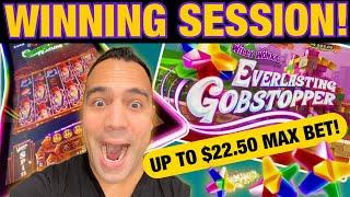 Up to $22.50 MAX BET WINNING on Willy Wonka Everlasting Gobstoppers! | Good Fortune
