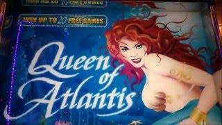 ANY LUCK ? Free Play Slot Live Play (6) Queen of Atlantis Slot machine5￠Slot $3.00 Bet