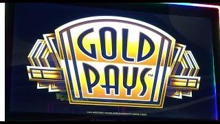 Gold Pays Slot Machine - Aristocrat - Free Spin Bonus Big Win!