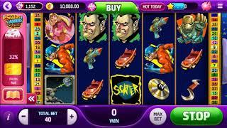 SPIN HEROES SLOT - superhero themed video slot machine - Slotomania Facebook Game